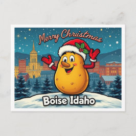 Merry Christmas Potato Boise Idaho  シーズンポストカード