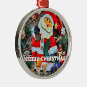 Merry Christmas [Premium Round Ornament] メタルオーナメント (右)