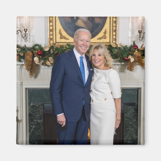 Merry Christmas, President Joeバイデン氏&First Lady マグネット (正面)