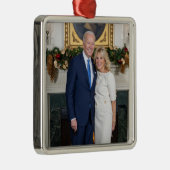 Merry Christmas, President Joeバイデン氏&First Lady メタルオーナメント (右)