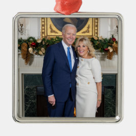 Merry Christmas, President Joeバイデン氏&First Lady メタルオーナメント