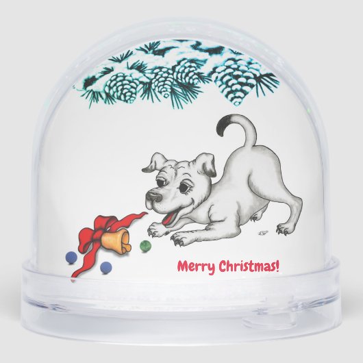 Merry Christmas! Puppy with Bell and Ball (裏面)
