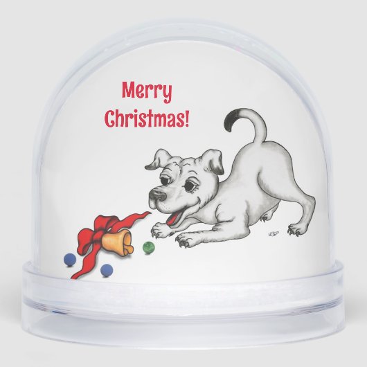 Merry Christmas! Puppy with Bell and Ball (正面)