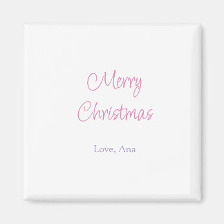 merry christmas purple pink name love holiday simp マグネット