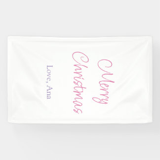 merry christmas purple pink name love holiday simp 横断幕