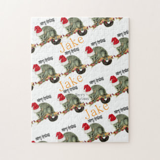 Merry Christmas Puzzle Christmas Opossum ジグソーパズル