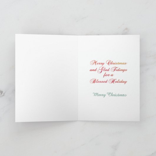 Merry Christmas Rainbow Holiday   カード (内部)