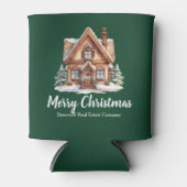 Merry Christmas Real Estate Company Green Party 缶クーラー (正面)