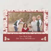 Merry Christmas - Red and Gold シーズンカード (裏面)