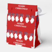 Merry Christmas Red Bells Gablle Gift box フェイバーボックス (裏面サイド)