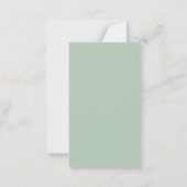 Merry Christmas Red Bow Personalized Photo Card ノートカード (裏面)