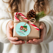 Merry Christmas Red Caravan Christmas Tree Custom  フェイバータグ