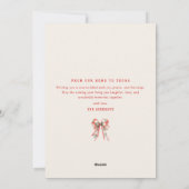 Merry Christmas Red Green Watercolor シーズンカード (裏面)