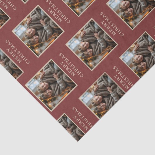 Merry Christmas Red Photo Holiday 薄葉紙 (詳細)