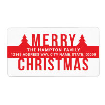 Merry Christmas Red Pines Address