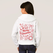 Merry Christmas Red & White Holiday Hoodie (裏面フル)