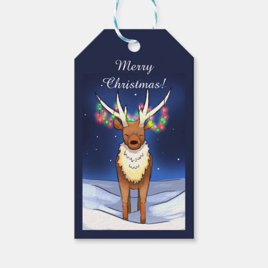 Merry Christmas, Reindeer ギフトタグ (正面)