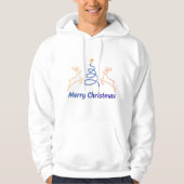 Merry Christmas Reindeer Pullover Hoodie | Freefit パーカ (正面)