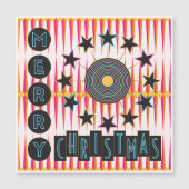 Merry Christmas Retro Magnet Card (正面)