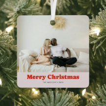 Merry Christmas Retro Playful Serif Photo
