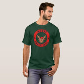 Merry Christmas Rudolf Rentier mit baum Tシャツ (正面フル)