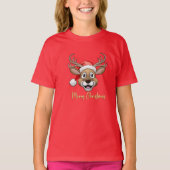 Merry Christmas Rudolf T-Shirt Tシャツ (正面)