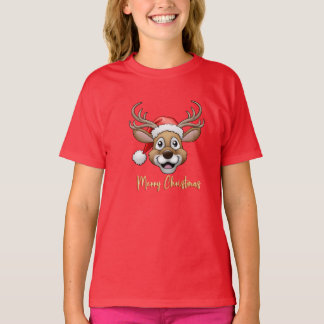 Merry Christmas Rudolf T-Shirt Tシャツ