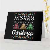 Merry Christmas Sailboat Sailing Lover Xmas Gift カード (黄色い花)
