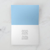 Merry Christmas Santa as Piano Teacher Teaching カード (内部)