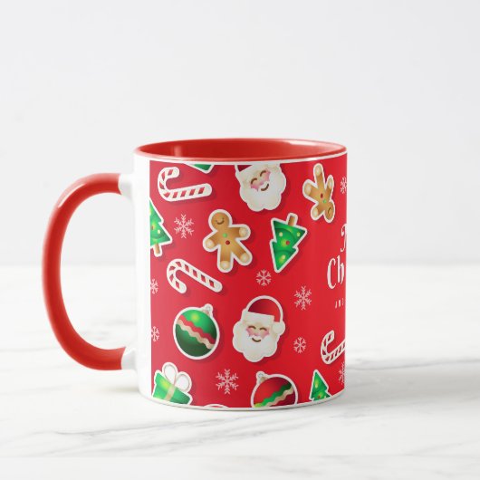 Merry Christmas Santa Christmas  Mug マグカップ (左)