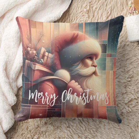 Merry Christmas Santa Claus  クッション (ブランケット)