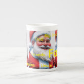 Merry Christmas Santa Claus ボーンチャイナマグカップ (正面)