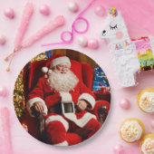 Merry Christmas Santa Claus Paper Plate ペーパープレート (パーティー)