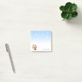 Merry Christmas,Santa Claus ,Snowman - 名前入り ポストイット (オフィス)