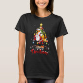 Merry Christmas   Santa Elf Snowman Tree Christmas Tシャツ (正面)