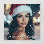 Merry Christmas - Santa Girl -  招待状 (裏面)