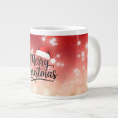 Merry Christmas Santa Hat Mug ジャンボコーヒーマグカップ (正面右)