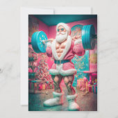 Merry Christmas | Santa Lifts More Than Gifts シーズンカード (正面)