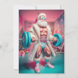 Merry Christmas | Santa Lifts More Than Gifts Holi シーズンカード