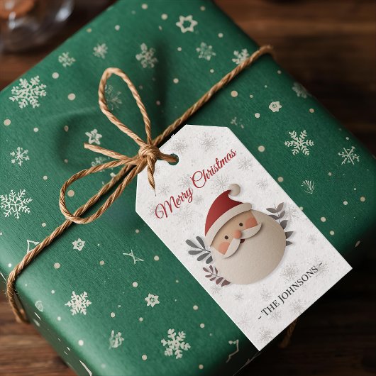 Merry Christmas Santa – Personalized Holiday Gift  ギフトタグ