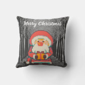 Merry Christmas Santa, Pixel Art, pixelart クッション (裏面)