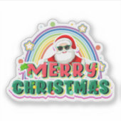 Merry christmas santa sticker  シール (正面)