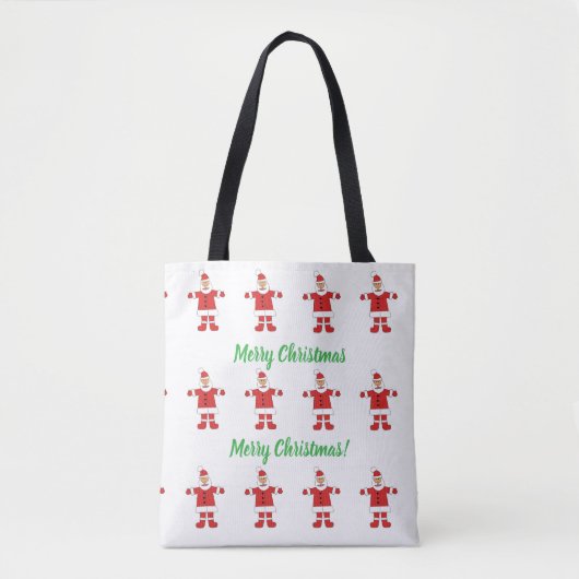 Merry Christmas Santa Tote トートバッグ (正面)