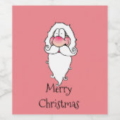 Merry Christmas Santa Wine Bottle Labels ワインラベル (シングルラベル)
