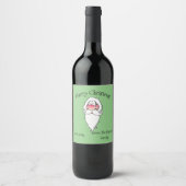 Merry Christmas Santa Wine Bottle Labels ワインラベル (正面)