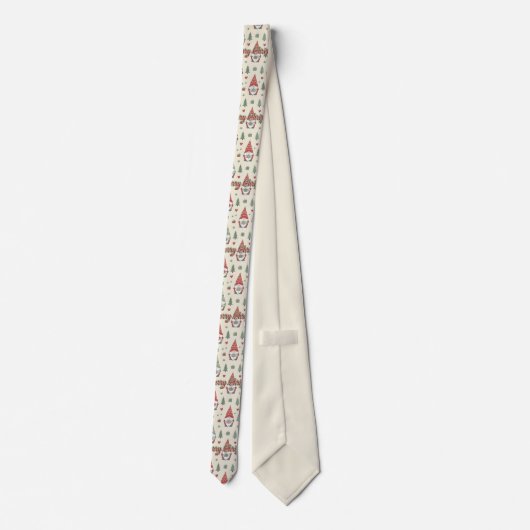 Merry Christmas Scandinavian Gnome Necktie ネクタイ (裏面)