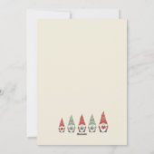 Merry Christmas Scandinavian Gnomes Holiday Card シーズンカード (裏面)
