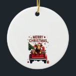 Merry Christmas Scottish Highland Cow Xmas Farm An セラミックオーナメント<br><div class="desc">Merry Christmas Scottish Highland Cow Xmas Farm Animal Lover T-Shirt_1 (3)</div>