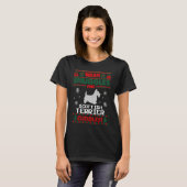 Merry Christmas Scottish Terrier Dog Ugly Christma Tシャツ (正面フル)