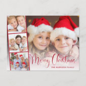 Merry Christmas Script 5写真 シーズンポストカード (正面)